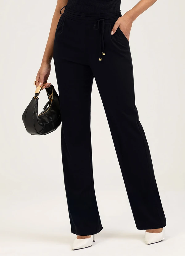 Cativa - Calça em Viscose Preto
