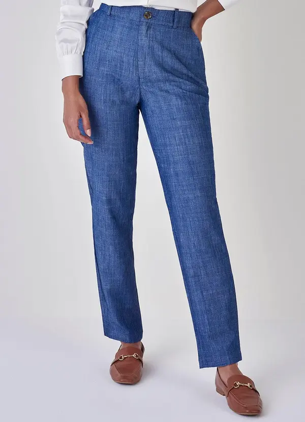 Principessa - Calça Feminina Alfaiataria Jeans Marion