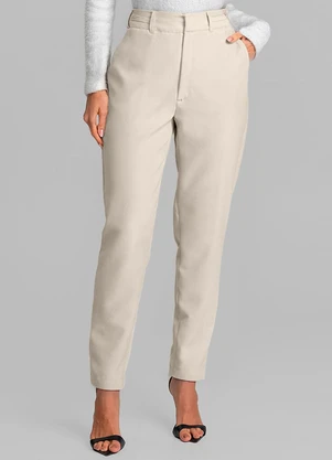 Dianna - Calça Feminina Cenoura em Barbie Strong Bege - DIANNA