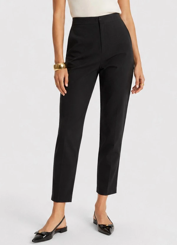 Endless - Calça Feminina em Alfaiataria Verena Preto