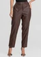 Dianna - Calça Feminina em Courino Basic Marrom - variação: Marrom
