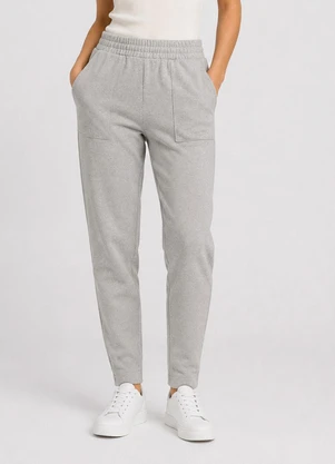 Infinita Cor - Calça Feminina em Moletom com Bolso Cinza - INFINITA COR