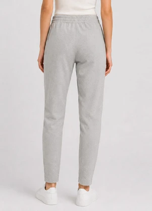 Infinita Cor - Calça Feminina em Moletom com Bolso Cinza - INFINITA COR