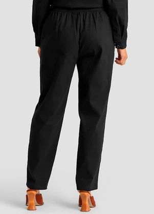 Dianna - Calça Feminina em Sarja com Elastano Preto - DIANNA