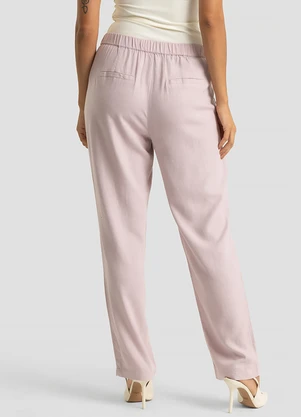 Dianna - Calça Feminina em Viscolinho Lilás - DIANNA