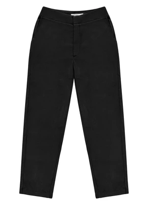 Endless - Calça Feminina em Viscose Dobby Preto - ENDLESS