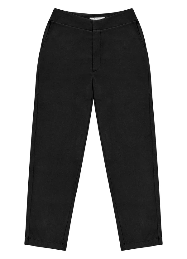 Endless - Calça Feminina em Viscose Dobby Preto