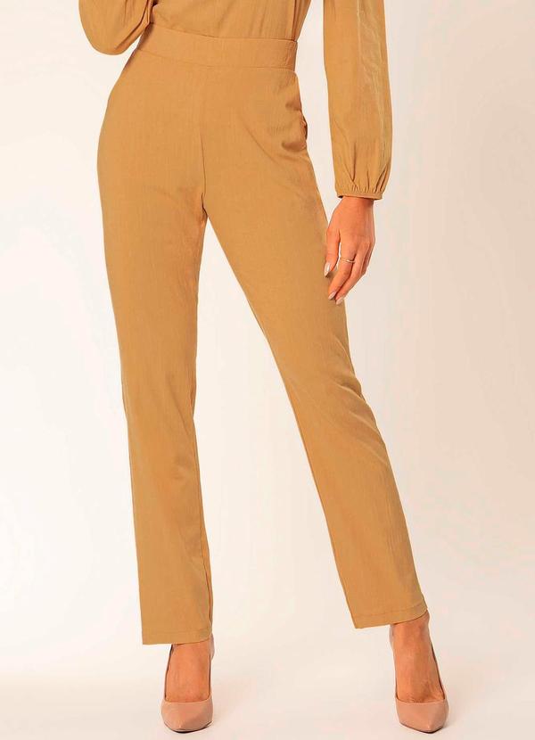 Cativa - Calça Feminina Estilosa com Tecido Leve Laranja