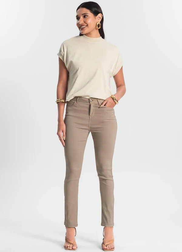 Rovitex - Calça Feminina Marrom 3