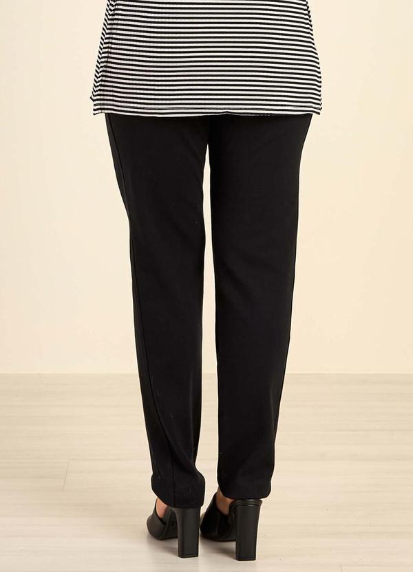 Marialícia - Calça Feminina Moletom Preto 2