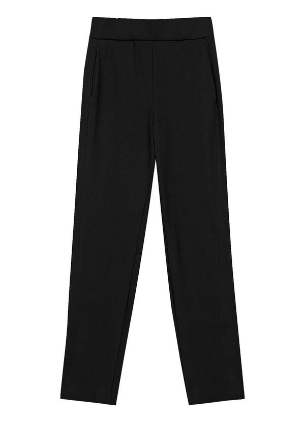 Marialícia - Calça Feminina Moletom Preto 4