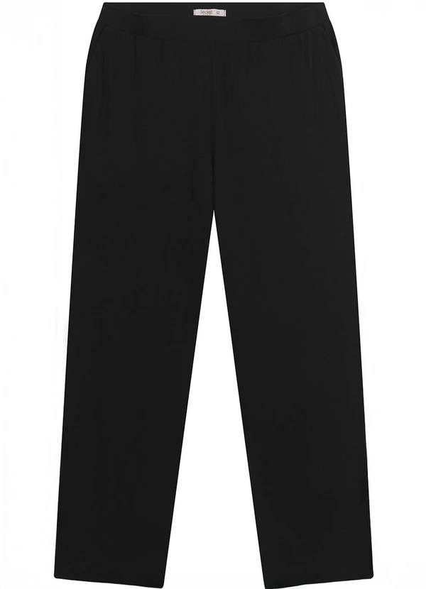 Secret Glam - Calça Feminina Plus Size em Molecotton Preto