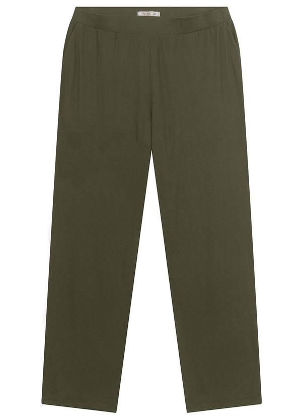 Secret Glam - Calça Feminina Plus Size em Molecotton Verde