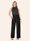Endless - Calça Feminina Reta Alfaiataria Bege - variação: Preto
