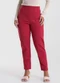 Endless - Calça Feminina Reta Ponto Roma Vermelho - variação: Vermelho