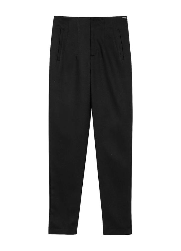 Marialícia - Calça Feminina Tecido Plano Preto 3