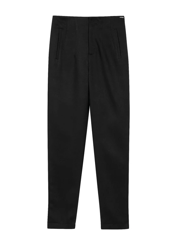 Marialícia - Calça Feminina Tecido Plano Preto 3