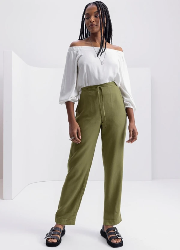 Essendi - Calça Feminina Verde 3