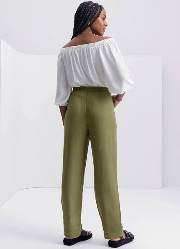 Essendi - Calça Feminina Verde 4