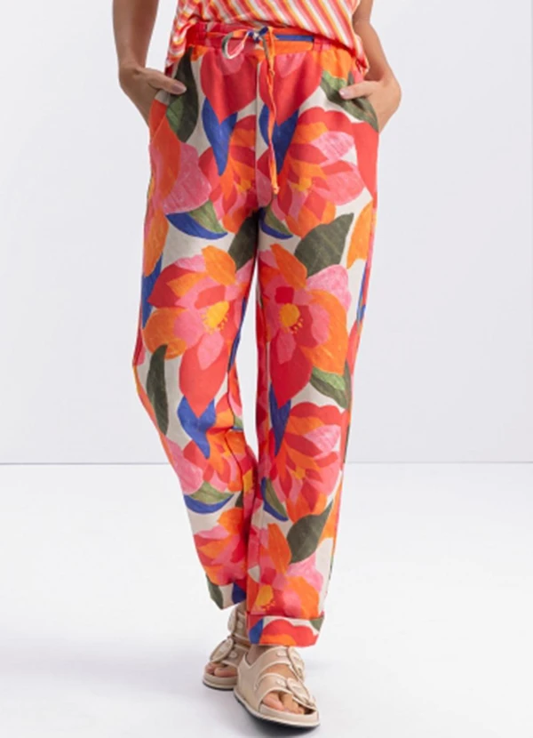 Essendi - Calça Feminina Vermelho