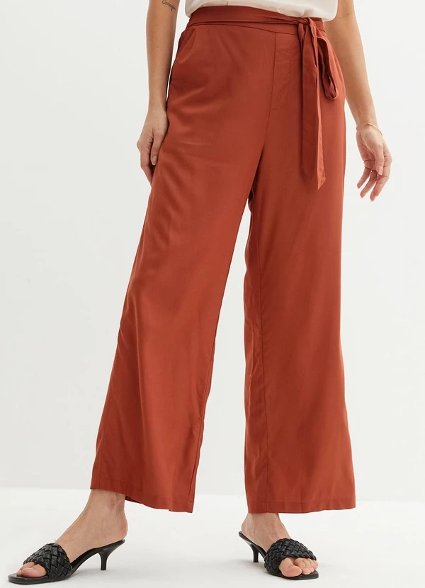 bonprix - Calça Ferrugem em Linho