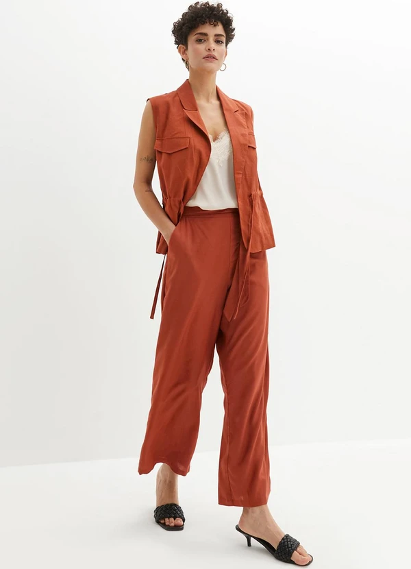 bonprix - Calça Ferrugem em Linho 2