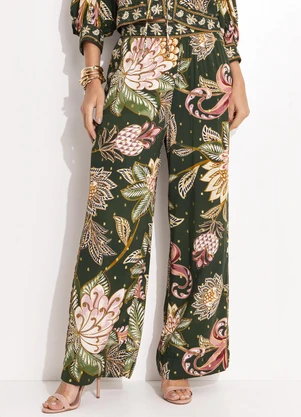 Farm - Calca Floral Delhi Verde - FARM