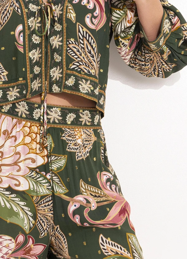 Farm - Calca Floral Delhi Verde 11