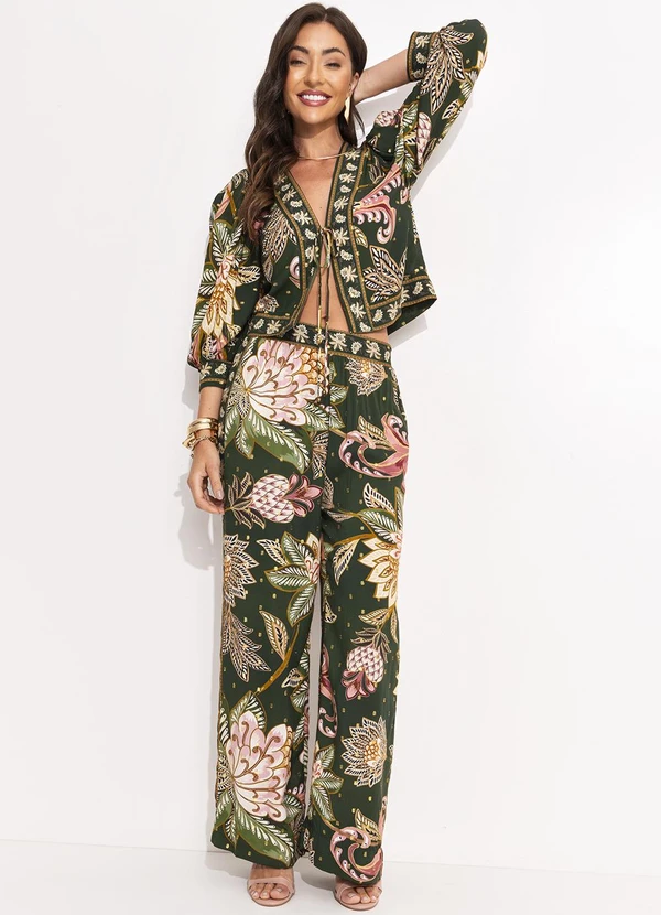 Farm - Calca Floral Delhi Verde 9