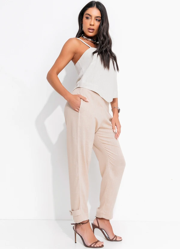 You Premium - Calça Hortênsia Bege 8