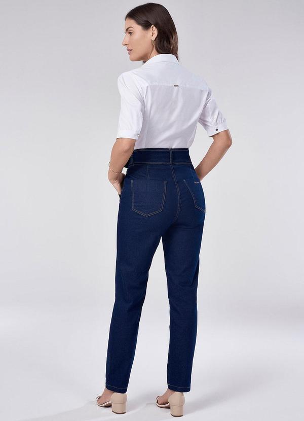 Principessa - Calça Jeans Reta com Cinto Ana Julia Azul 4