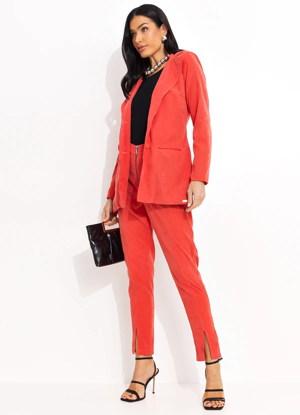 Quintess - Calça Laranja com Zíper 9