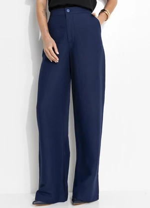 Colcci - Calça Linho Azul - COLCCI