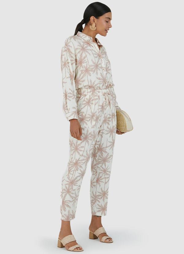 Malwee - Calça Linho Feminina Bege 2