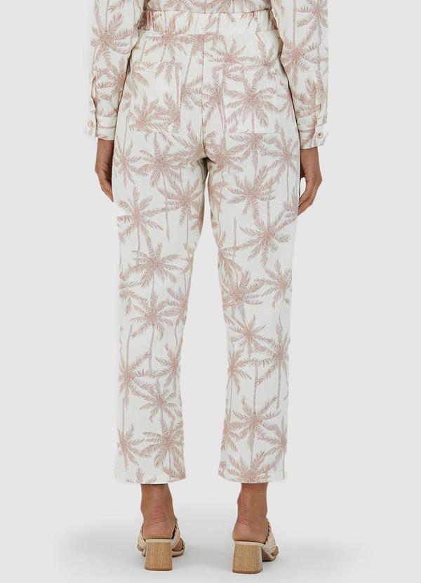 Malwee - Calça Linho Feminina Bege 4