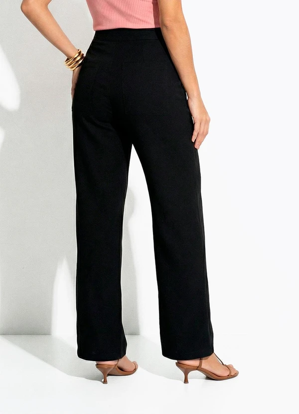 Colcci - Calça Linho Preto 5