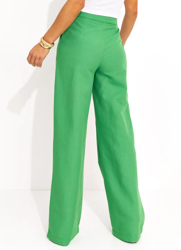 Colcci - Calça Linho Verde 2