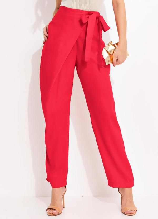 Forum - Calça Linho Vermelho