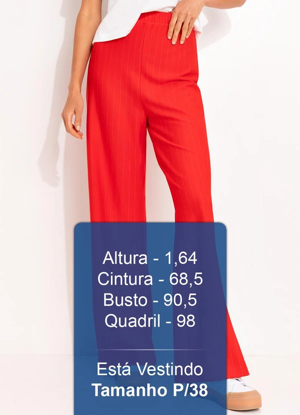 Colcci - Calça Listrada Vermelho 6