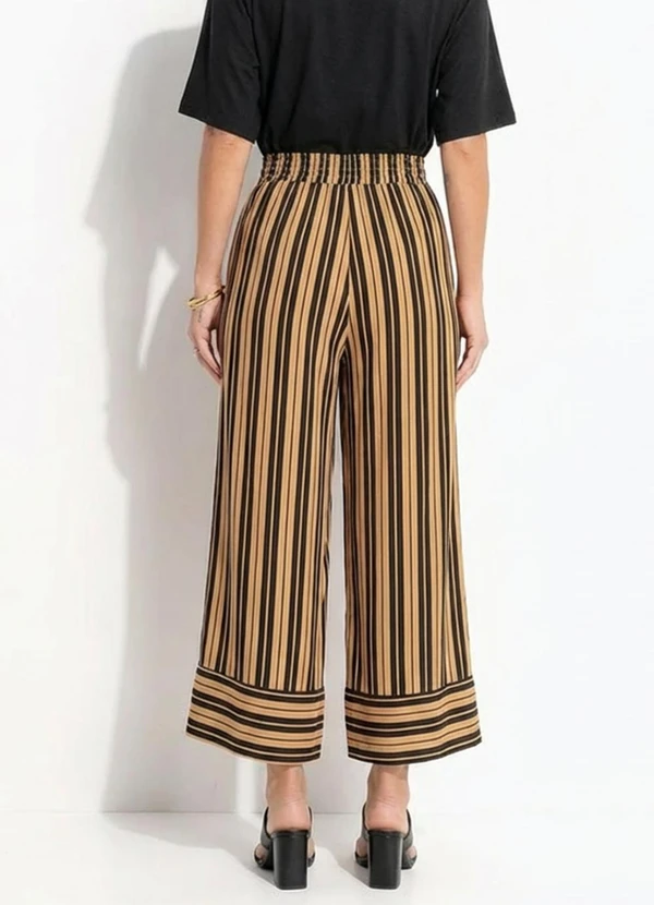 Quintess - Calça Listrado Preto em Viscose 2