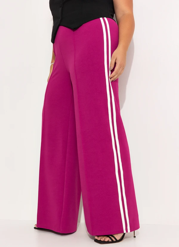 Quintess - Calça Magenta em Malha Crepe