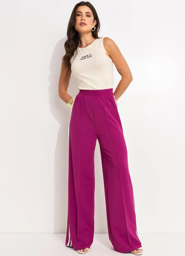 Quintess - Calça Magenta em Malha Crepe 3