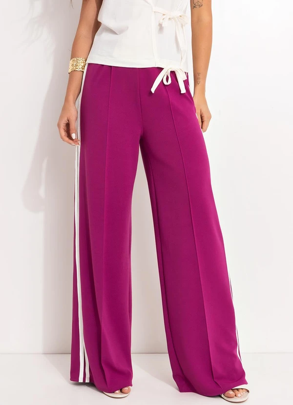 Quintess - Calça Magenta em Malha Crepe 6