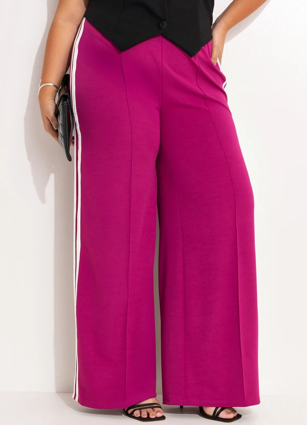 Quintess - Calça Magenta em Malha Crepe 7