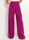 Quintess - Calça Magenta em Malha Crepe - variação: Magenta