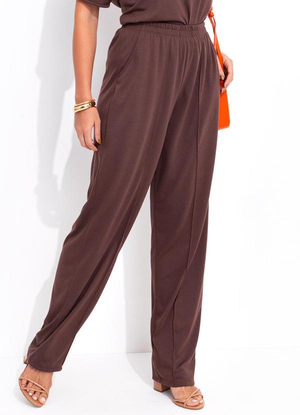 Bimini - Calça Marrom em Poliviscose