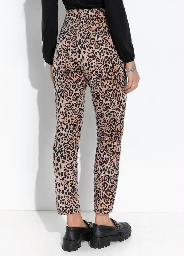 Moda Pop - Calça Onça com Fendas nas Laterais 2