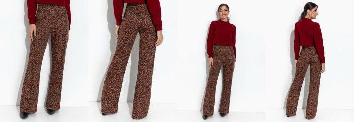 Cala Oncinha com Elstico na Cintura