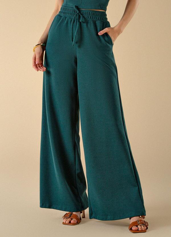 Use Modo - Calça Pantalona Verde