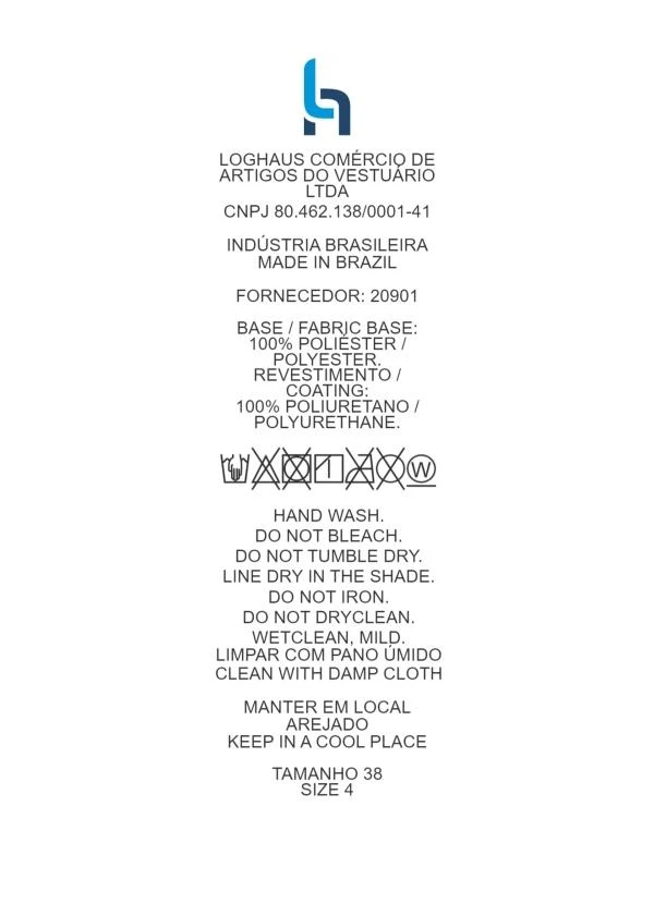 Quintess - Calça Preto em Material Sintético 22